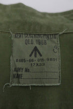 Load image into Gallery viewer, Genuine Australian Army Vietnam JG shirt dated 1968

