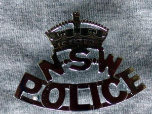 NSW Queens Crown Police Cap Badge